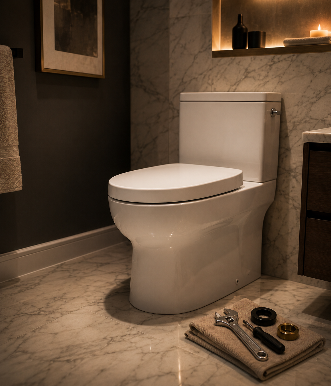 Replace a toilet